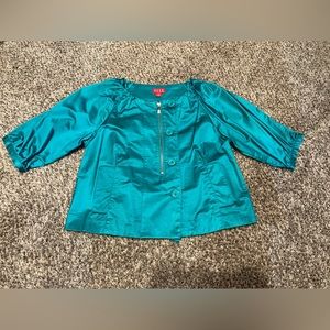 Teal Elle Fashion Jacket, Size Small